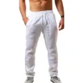 New Men's Summer Casual Vacation Long Pants Men Breathable Lightweight Solid Color Pants Loose Streetwear Sweatpants Male. 