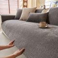 Minimalist Twill Chenille Anti-Slip Sofa Cover for All Seasons Living Room Furniture Decor Couch Cushion Cover Slipcover.