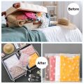 10 Pack Travel Storage Bags for Clothes, Clear Reusable Bags Plastic Ziplock Bags Luggage Organizer Pouch for Clothes Towels.