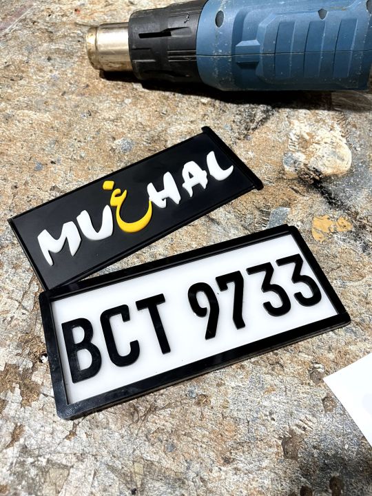 Customized%203D%20Acrylic%20Bike/Motorcycle%20Show%20Plate%20%7C%20Personalized%20Number%20Plate%20with%20Raised%20Letters%20for%20Bikes%20%7C%20Motorcycle%20Accessories%20-%20Image%202