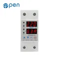 Adjustable over under voltage current protector 63A - genuine open brand digital circuit breaker. 