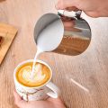 Stainless Steel Milk Frothing Jug Silver Frother Coffee Latte Container Metal Pitcher Barista Cup. 