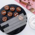 2Pcs Acrylic Rolling Pin Spacers Dough Thickness Guides Measuring Strip Pasta Supplies.