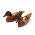 Resin Pair of Mandarin Ducks Chopstick Holder for Home Decoration Feng Shui Craft Display Ornament.
