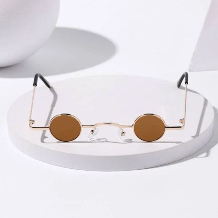 Vintage%20Rock%20Punk%20Man%20Sunglasses%20Classic%20Small%20Round%20Sunglasses%20Women%20Wide%20Bridge%20Metal%20Frame%20Black%20Lens%20Driving%20Eyewear%20-%20Image%203