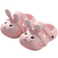 2026 Summer Cute Rabbit Children Slippers Cartoon Outdoor Clogs For Girls Toddler Waterproof Anti Slip EVA Kids Beach Shoes.