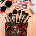 1pc Vibrant Red Mushroom Makeup Bag,Lightweight & Foldable Travel Organizer ,Ideal for Mushroom Enthusiasts & Friends.
