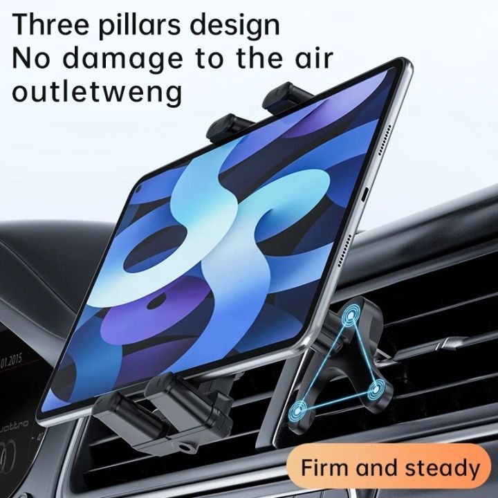 Car%20Air%20Vent%20Universa%20Holder%20Mount,%20Stand%20Compatible%20with%207"%20-%2012.9"%20Tablets%20iPad%20,4"%20-%207"Folding%20Screen/straight%20Panel%20Phone%20-%20Image%203