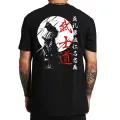 Japan Samurai Spirit T Shirts For Men Japanese Style Back Print Loose Oversized 100% Cotton Tops T-shirt Bushido Male Gifts Tee. 