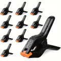 10 Pack PVC Spring Clamps Heavy Duty Grip Clips for Woodworking Photography Crafts Backdrop Stands & Home Improvement 2 inches. 