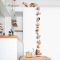Cartoon Mouse Family Kids Room Decor Self-adhesive Cute Mice Stickers Home Decor Living Room Decoration Background Wall Sticker. 
