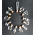 Glass bottle with cork lid (2-3 min.) mini glass bottle, cork lid, glass jar, mini glass jar, mini bottle. 
