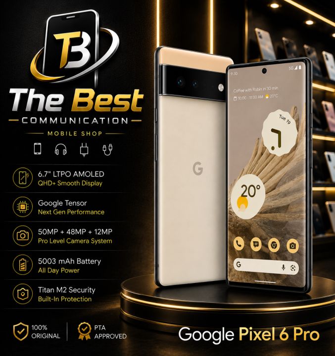 Google Pixel 6 Pro Official PTA Approved 12GB Ram 128/256/512GB Rom Dual Sim