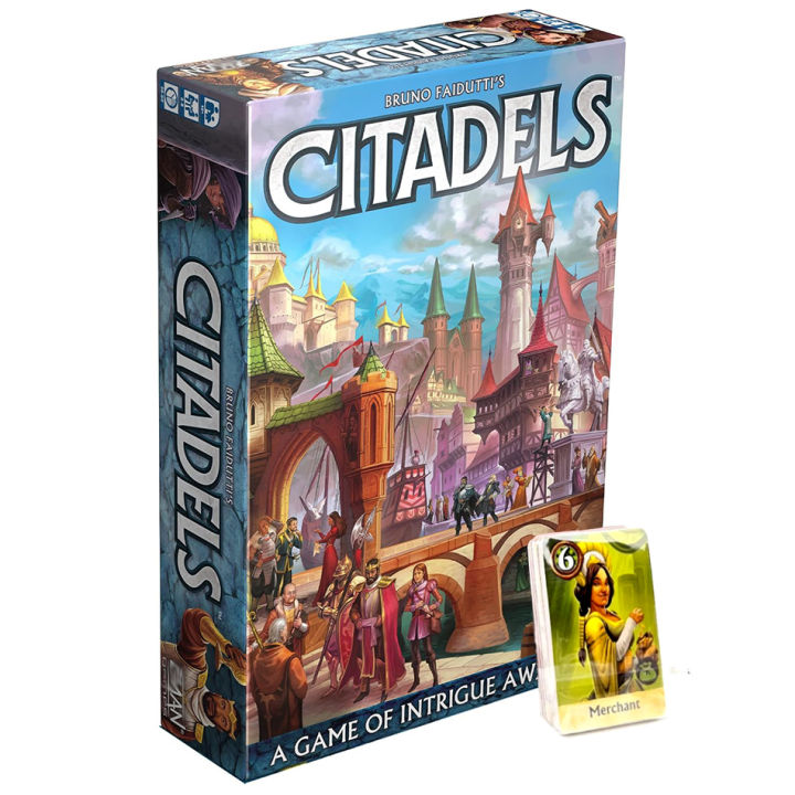 Citadels Revised Edition , Board Game- Master Builder Showdown! , Ages 10+ , 2-8 Players , 30-60 Minutes Playing Time