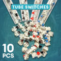 10 pcs/set dustproof shaft keyboard hot mechanical switch shaft test equipment Shaft 3 pin mechanical keyboard. 