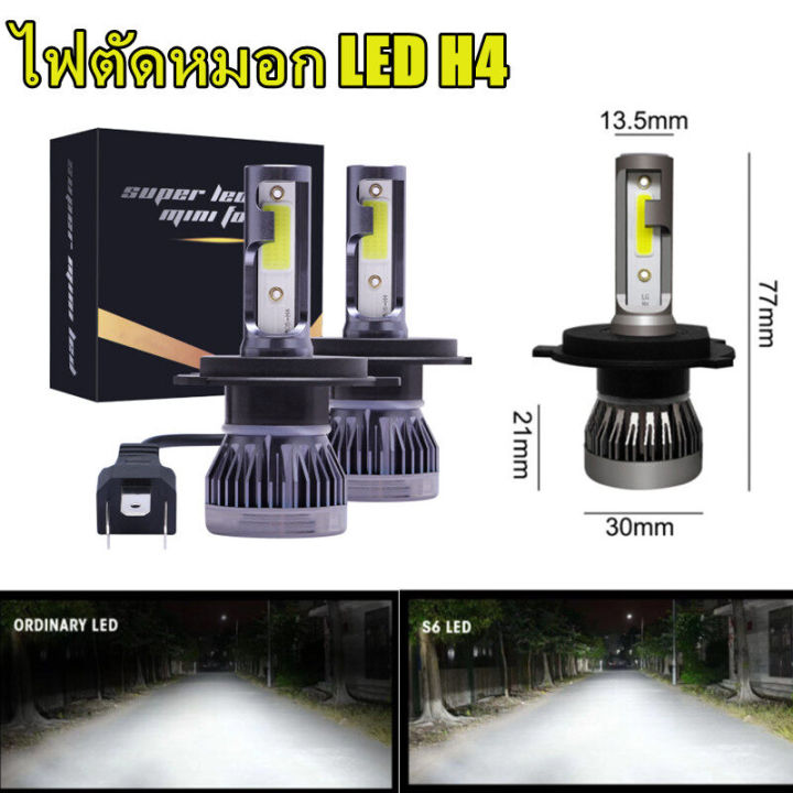 Car LED headlight mini no fan all in one headlight h1h4 led fog light