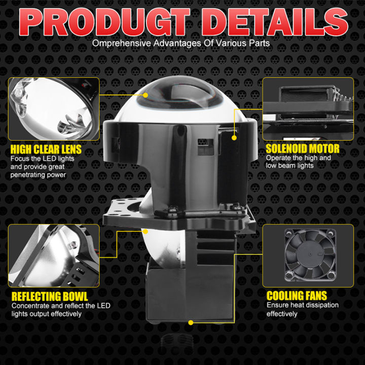 300W%2030000LM%203"%20Bi%20LED%20Projector%20Lenses%20Hella%203R%20G5%20Laser%20Led%20Car%20Headlight%20Bulb%20Retrofit%20Auto%20Lamp%20RHD/LHD%20Hyperboloid%20Lens%2012V%20-%20Image%204