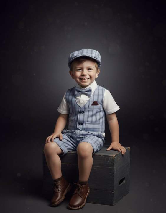 Premium%205-Piece%20Party%20Suit%20for%20Baby%20Boys%20(6%20Months%20-%207%20Years)%20%E2%80%93%20Sky%20Blue%20Check%20Waistcoat,%20Shorts%20&%20Cap%20Set%20with%20White/Black%20Shirt%20Options%20%E2%80%93%20Smart%20Casual%20Wedding%20&%20Birthday%20Outfit%20-%20Image%205