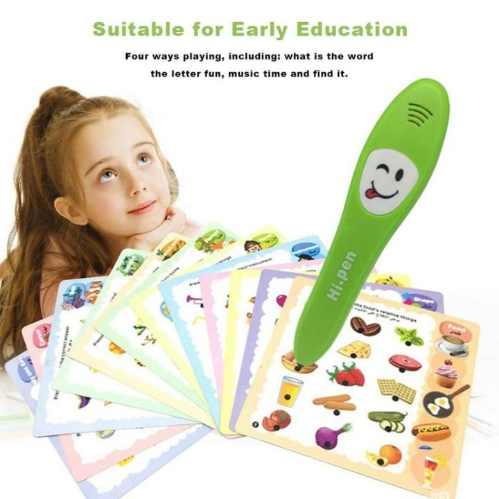 Kids Talking Pen English Early Educational Reading Machine Book Smart Reading Pen Children Study Papers Learning Animal Toys for Boys and Girls Best Birthday