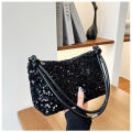 Zk_shoping women bag fashion cute tote shoulder bag shiny party evening clutch shoulder bag women handbag. 