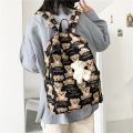 Korean Large Capacity Backpack for Girls - Stylish School and College Book Bag, Multiple Compartments. 