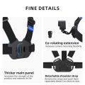 TELESIN Chest Strap Mount Waistcoat Belt Mount for GoPro Hero 13 12 11 10 9 8 7 6 5 Insta360 DJI Action Camera Accessories.