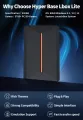 Launchbox 500G Portable Game Hard Drive Hyper Base Lbox Gaming HDD with 3700 PC/3D Game for PS4/PS3/PS2/Wii/WiiU/Switch/Gamecube. 