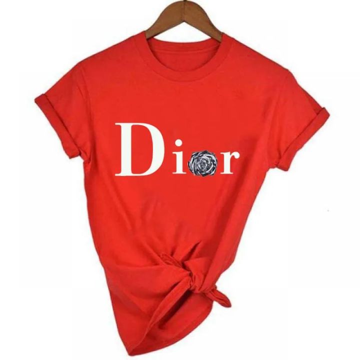 Men's%20and%20Women's%20Letter%20Printed%20Short%20Sleeved%20Shirt%20Basic%20%20Round%20Neck%20T-shirt%20Fashionable%20Casual%20Short%20Sleeved%20Summer%20Brand%20New%20-%20Image%203