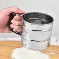 Handheld Flour Sieve Manual Stainless Steel Semi-automatic Creative Fine Mesh Flour Sifter Flour Sieve Baking Tool Ata Channi. 