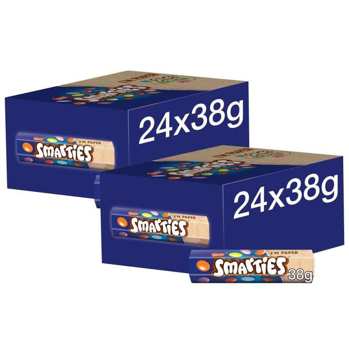 Smarties chocolate box 38gx24pcs | Daraz.pk