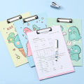 A4 clip board paper clip board writing board cardboard writing pad cute cartoon pattern. 