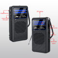 Portable Radio FM AM Pocket Radio With LED Light Mini Hand Radio Receiver Excellent Reception Clear Speaker for Elder Go Hiking. 