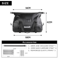 Rhinowalk Motorcycle Bag 45L Waterproof PVC Tail Saddle Bag Durable Dry Luggage Outdoor Bag Motorbike Rear Seat Bag Accessory. 