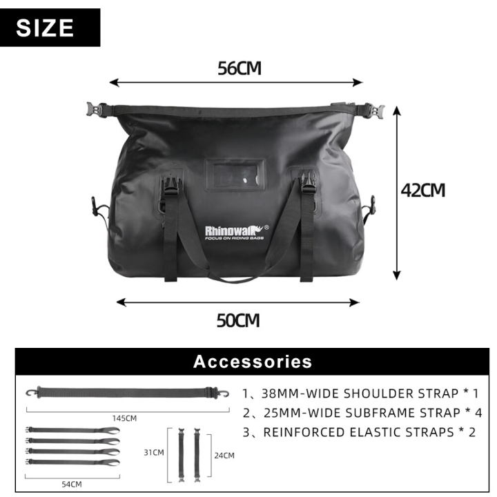 Rhinowalk%20Motorcycle%20Bag%2045L%20Waterproof%20PVC%20Tail%20Saddle%20Bag%20Durable%20Dry%20Luggage%20Outdoor%20Bag%20Motorbike%20Rear%20Seat%20Bag%20Accessory%20-%20Image%207