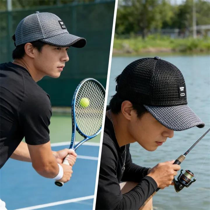 Quick%20Drying%20Cool%20Breathable%20Mesh%20Fishing%20Sunhat%20Summer%20Anti-UV%20Letter%20Printed%20Sports%20Running%20Golf%20Baseball%20Caps%20Sunshade%20Visors%20-%20Image%203