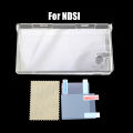 Plastic Clear Crystal Shell Skin Case Cover For Nintend DSL NDS Lite NDSL For DSi NDSi XL LL Console W/ Screen Protective Film. 