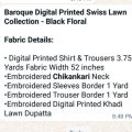 Digital Printed 3 Pcs Unstitched Fancy Lawn Suit in Floral Black Color , Digital Printed Lawn Shirt and Trouser, Embroidered Digital Printed Lawn Khaadi Dupatta ,Foe Ladies ,Girls and Women,Latest Summer Lawn Collection. 
