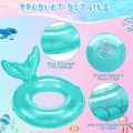 Children's mermaid swimming ring Thickened outdoor water inflatable floating ring Underarm ring Swimming ring is suitable. 