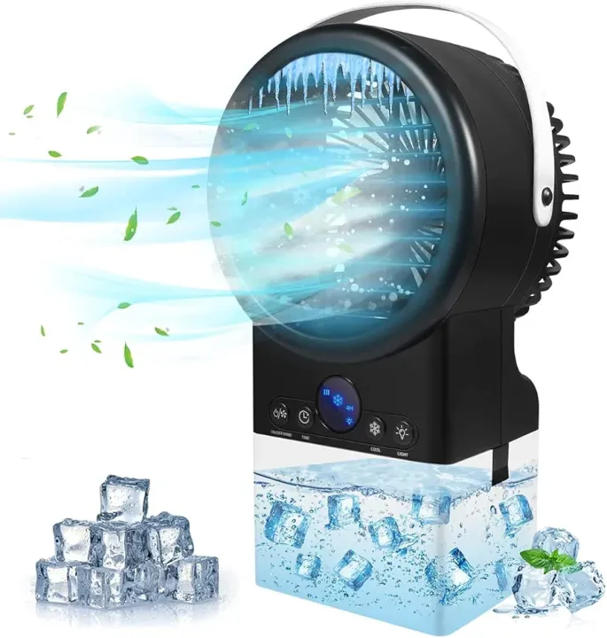 Portable Air Conditioner Fan, Personal Mini Air Cooler Fan with Handle ...