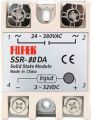 Solid state relay SSR-80DA, 80A 3-32V DC to AC. 
