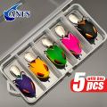 ANFS 5pcs Mini Frog Soft Bait- Artificial Lifelike Fishing Lures, Bionic Sequin for Freshwater and Saltwater Fishing. 