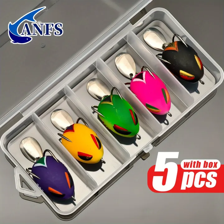ANFS%205pcs%20Mini%20Frog%20Soft%20Bait-%20Artificial%20Lifelike%20Fishing%20Lures,%20Bionic%20Sequin%20for%20Freshwater%20and%20Saltwater%20Fishing%20-%20Image%202