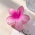Flower Hair Clips For Girls Stylish Korean | Fancy Hair Claw Clips For Girls Korean |Korean Flower Gradient Egg Large Candy Colour Hair Claw Clips Catchers For Girls. 