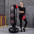 Boxing Punching Bag Boxing Muay Thai Inflatable Boxing Bag Training Pressure Relief Exercise Punching Stand Fitness Equipment. 