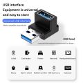 90 Right Angle USB 3.0 Extension Adapter Upward Elbow 10Gbps USB Connector For PC Male to Female Extension Plug Converter. 