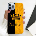 Custom Soft Mobile Back Cover with Name Print for All Models. 