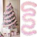 78.7inch Pink Tinsel Garland Shiny Metallic Glitter Party Decoration for Christmas Valentine Wedding Birthday Holiday Home Decor. 