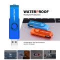 Colorful USB 3.0 Flash Drive 64GB Rotatable Pen Drive 32GB Key Chain Black Memory Stick Creative Business  Blue Red Purple. 