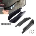 2P Rear Bumper Lip Diffuser Splitter Universal Car Spoiler Side Skirt Extension Protector Kit Auto Accessories Exterior Styling.