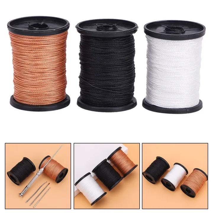 6/4.5cm%20%20White/black/brown%203%20Colors%20Nylon%20Sewing%20Thread%20Leather%20Sewing%20Waxed%20Thread%20For%20Shoe%20Repair%20Hand%20Sewing%20-%20Image%203